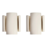 Lot de deux appliques TILE blanches