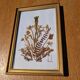 Vintage frame dried flowers