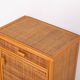 Armoire vintage en rotin et osier