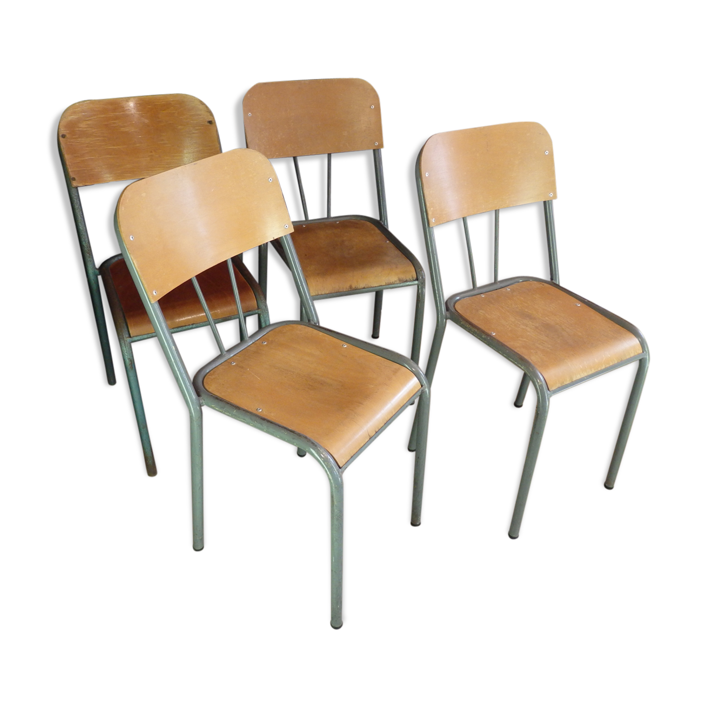 Set of 4 chairs of schoolboy