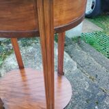 Old Louis XVI style bedside table marble top