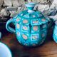 Set of 6 Vallauris ceramic pieces signed Robert Picault