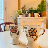 Pair of vintage ceramic mugs