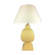 Ceramic lamp, pastel yellow Charolles earthenware 1980