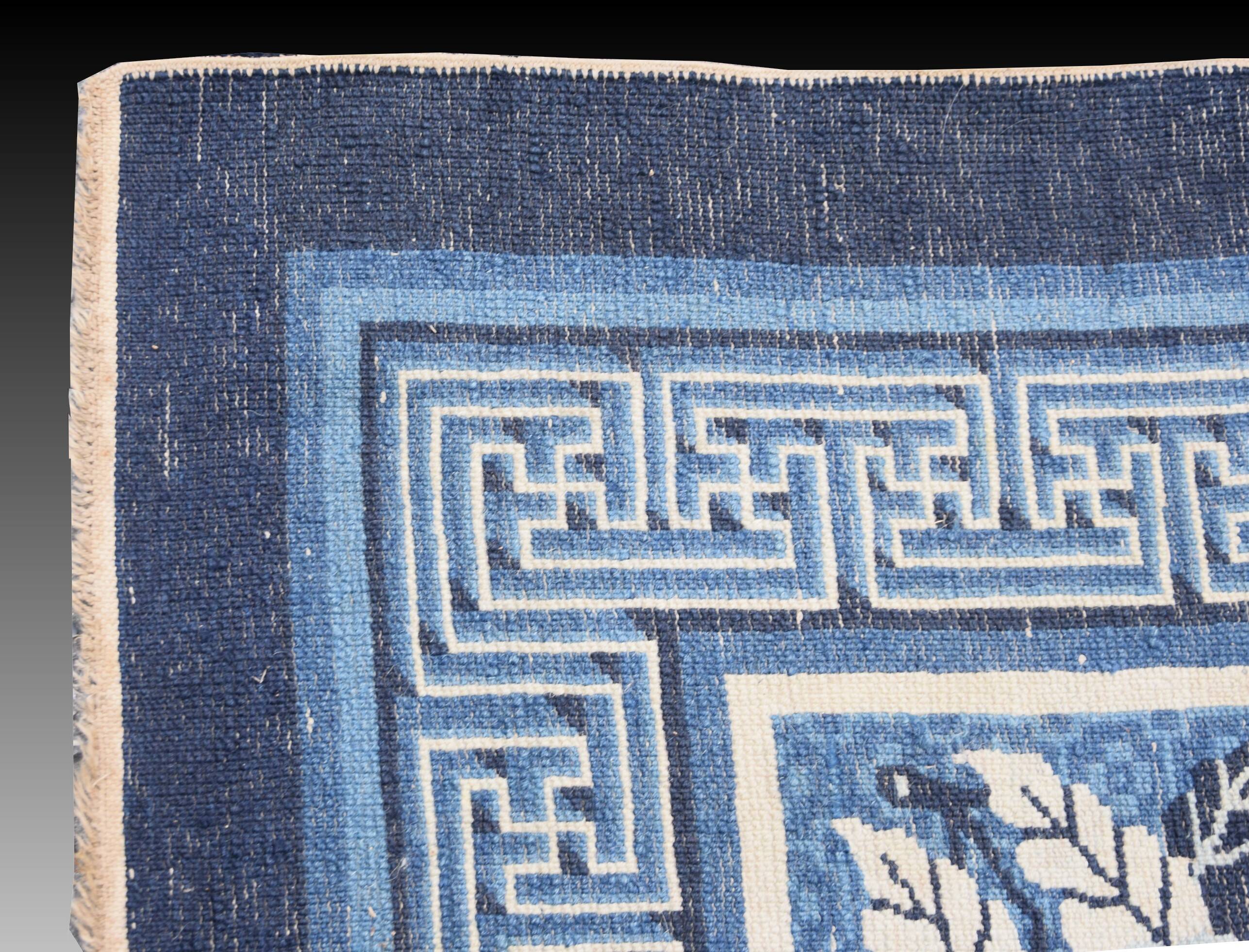 Tapis ancien chinois, Baotou-fin XIXe siècle – 190 x 160 cm -"Galerie Sardj