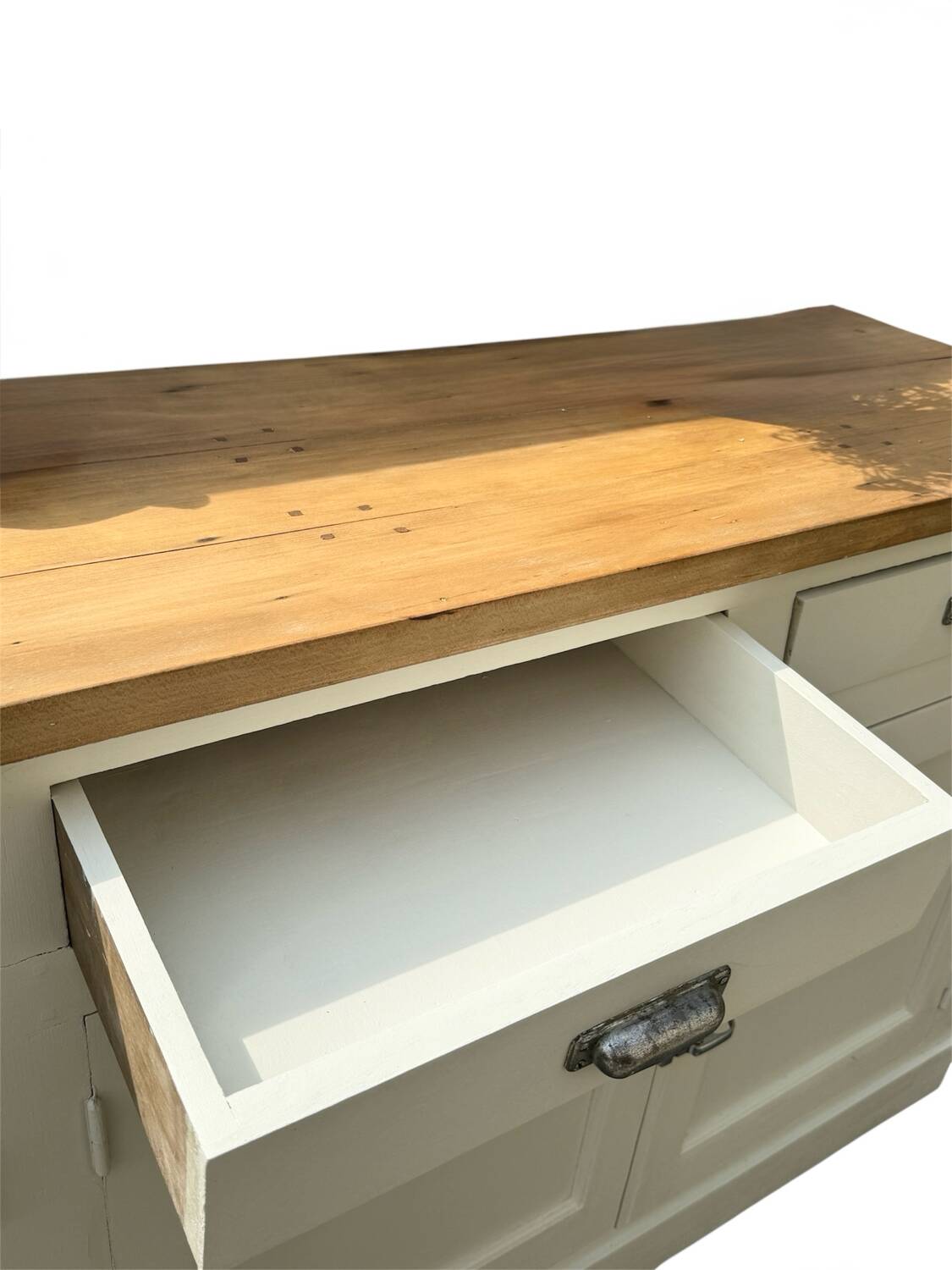 Vintage 3-door wooden sideboard