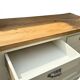 Vintage 3-door wooden sideboard