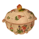 Tureen/vegetable Lunéville flowers (tulip - pink) early twentieth century