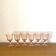 Rosaline liqueur glasses - Luminarc - Arcoroc - vintage