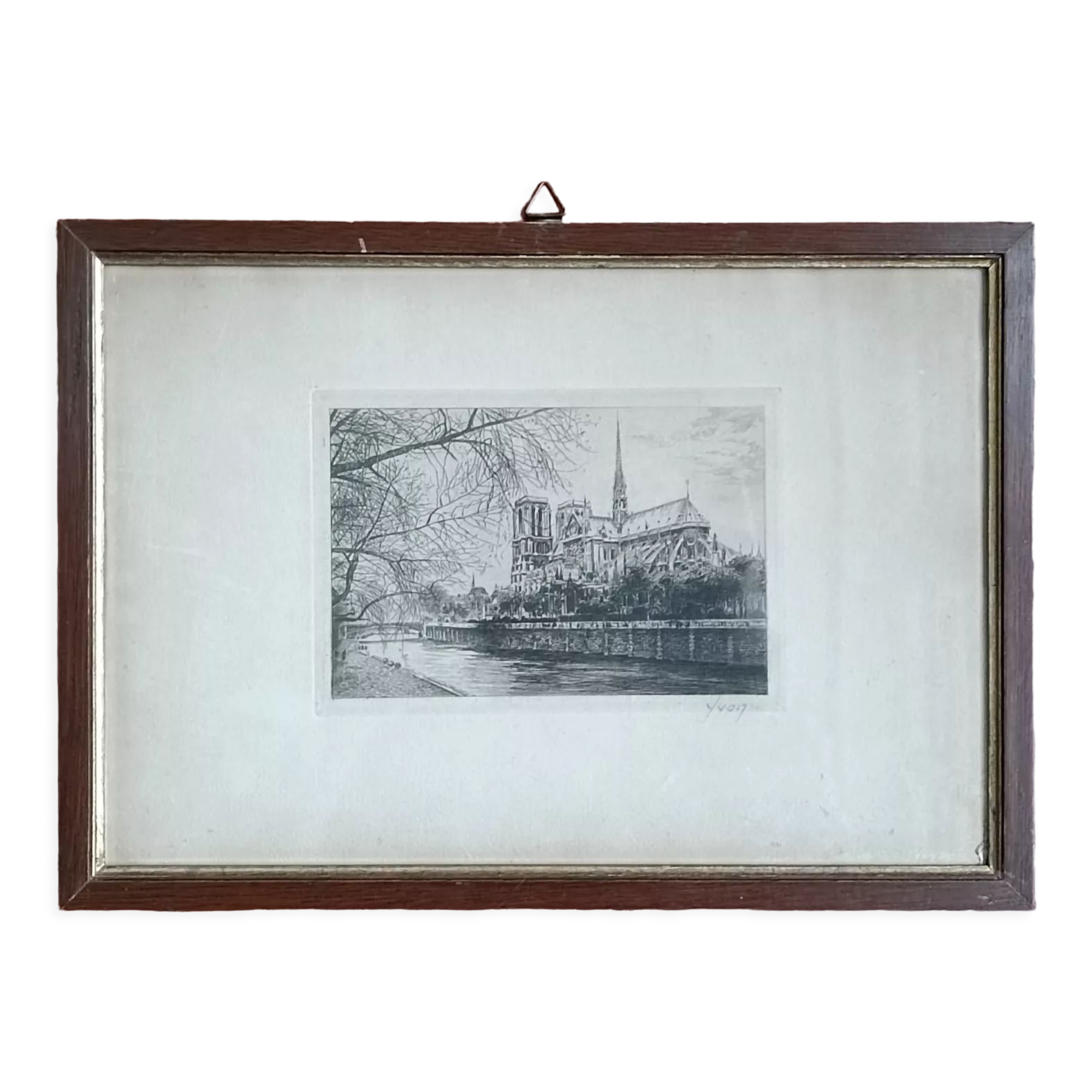 Gravure Cathédrale Notre-Dame de Paris