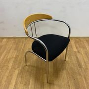 Ensemble de salle à manger, milieu du siècle, cadre en tube de chrome, années 1970