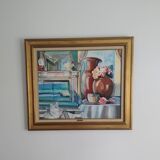 Oil on canvas Signed Stéphane Sciortino