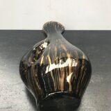 Pichet Vallauris tess céramique noire & dorée vintage