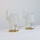 Pair of vintage spiral style bedside lamps, mid-century, Geru