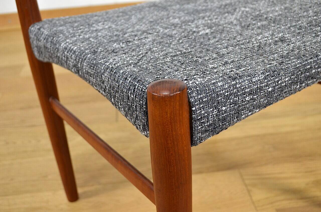 4 Vintage Scandinavian Chairs 1960 Glostrup Edition