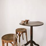 Pair stools signed Baumann