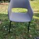 Pedrali Babila fabric armchair with black ash legs.