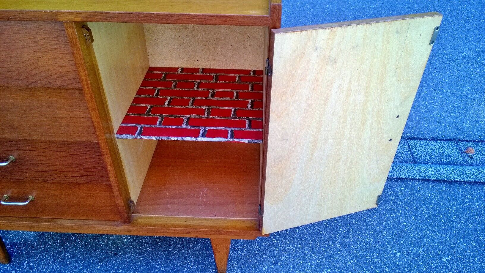 Vintage golden oak dresser