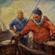Pierre verbeke : tableau vers 1930 huile sur toile grand format