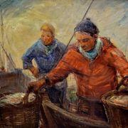 Pierre verbeke: painting circa 1930 oil on canvas large format