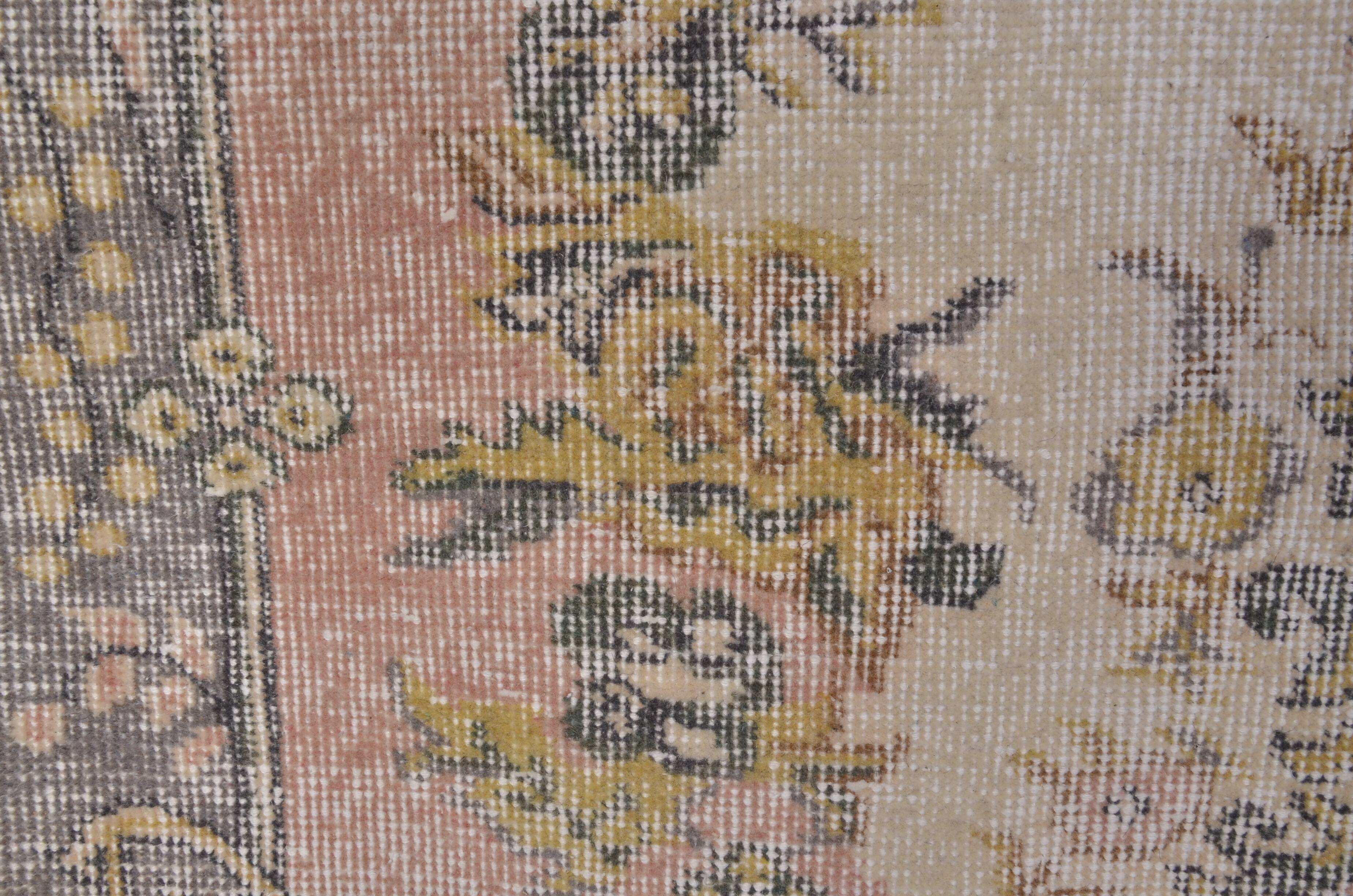 Tapis floral Oushak petit sku1371