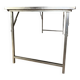 Folding industrial-style dining table