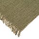 Tapis en jute et coton vert 160 x 230 cm