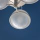 Gino Sarfatti metal and glass 'Le Sfere Plafone 2042/3' ceiling lamp for Arteluce