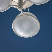 Gino Sarfatti metal and glass 'Le Sfere Plafone 2042/3' ceiling lamp for Arteluce