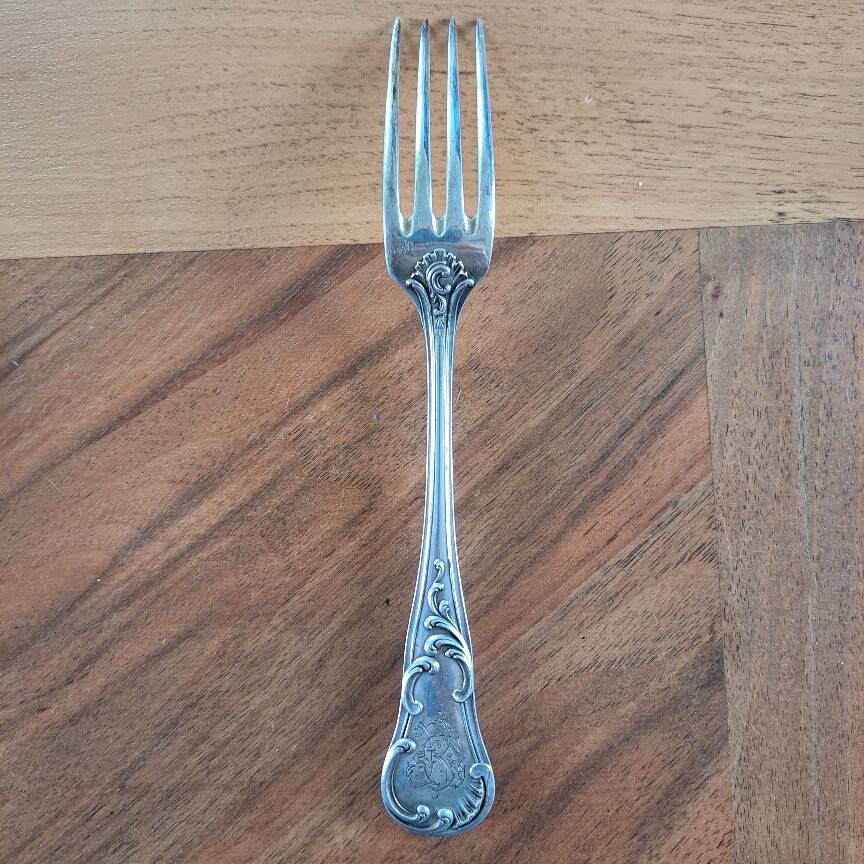Set of 6 solid silver forks, 1st grade, Master Goldsmith Prudent Quit