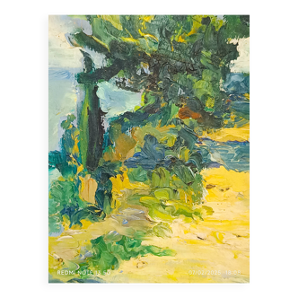 Huile sur panneau