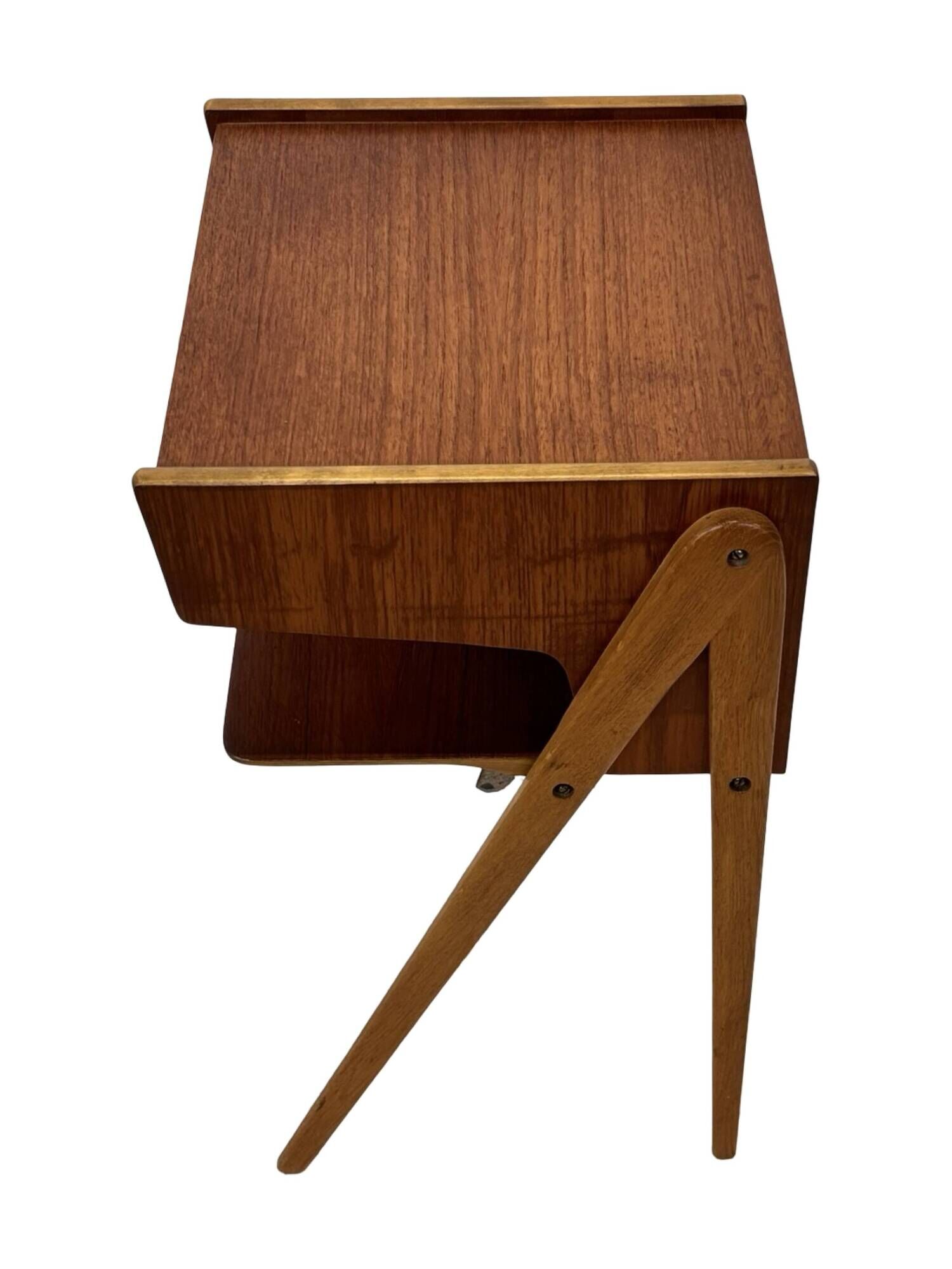 Vintage Scandinavian teak side table/bedside table and 60's Design