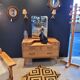 Dressing table G Plan 50s in teak-plated wood