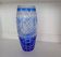 Large Vintage Nachtmann "Bamberg" Cobalt Blue Cut-to-Clear Crystal Vase
