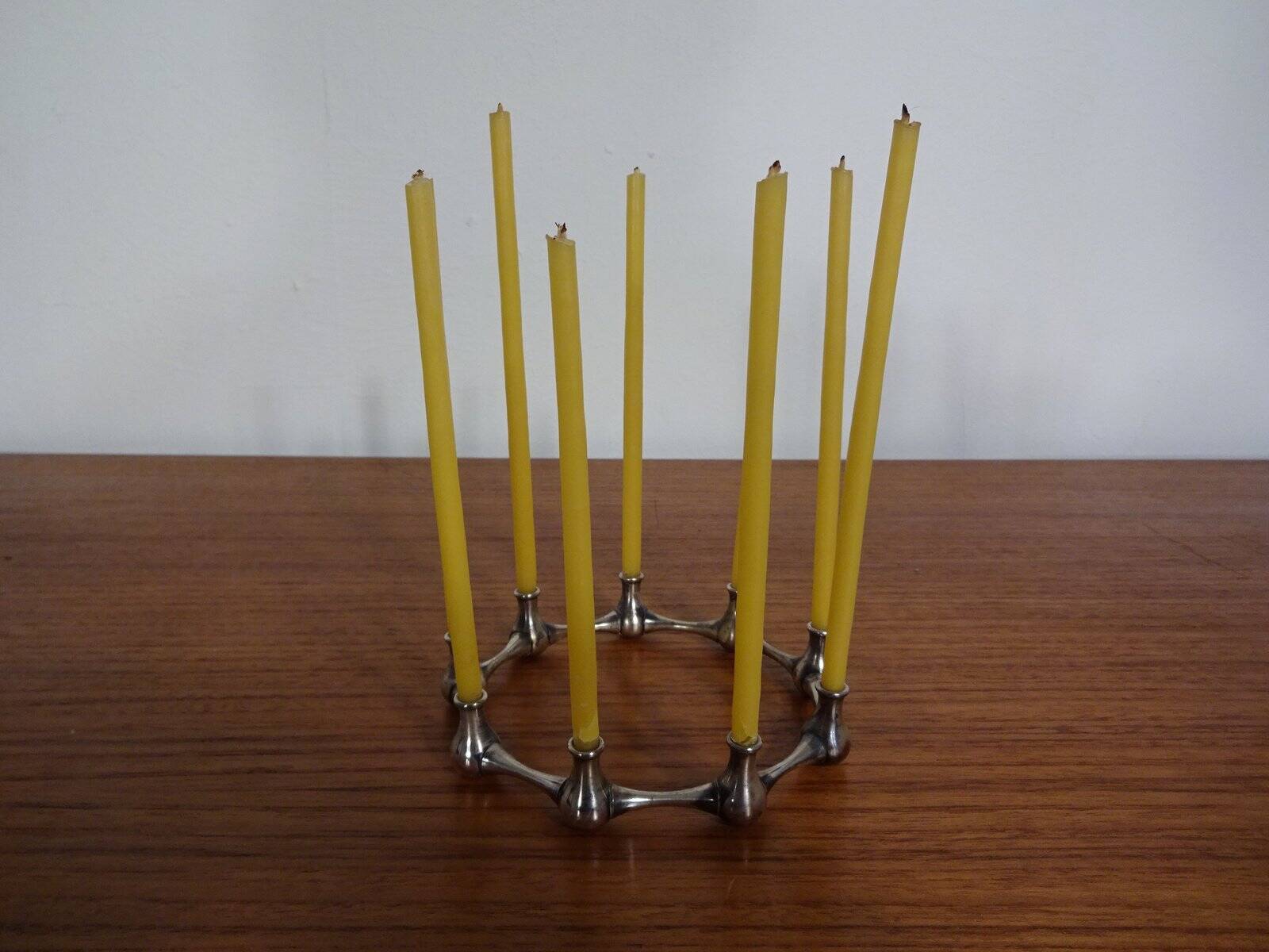 Silver-Plated Brass Candleholder by Jens Quistgaard, 1960s