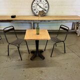 Old cast iron pedestal table brand LV