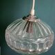 Vintage molded glass pendant light