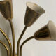 Wall lamp 5 burners brass 50s