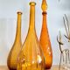 Carafe Empoli ambre vintage