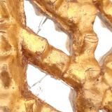 Vintage gilded mirror with glazing beads