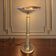 Rhoum JRL table lamp in gold and silver metal – Fluted column, made in France