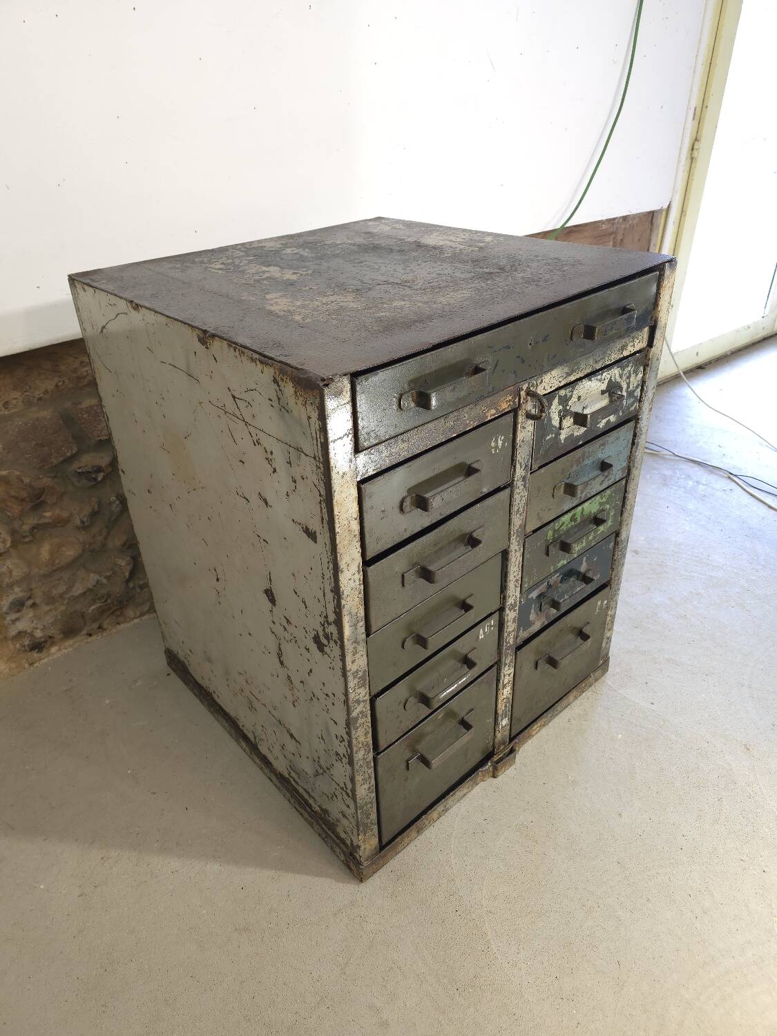 French army trade furniture with drawers