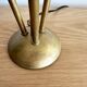 Italian three-headed brass lamp, 50s design