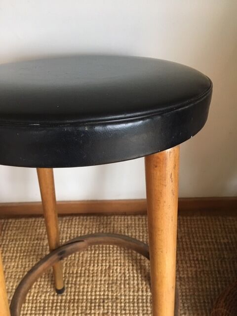 Wooden bar and skai Thonet bar