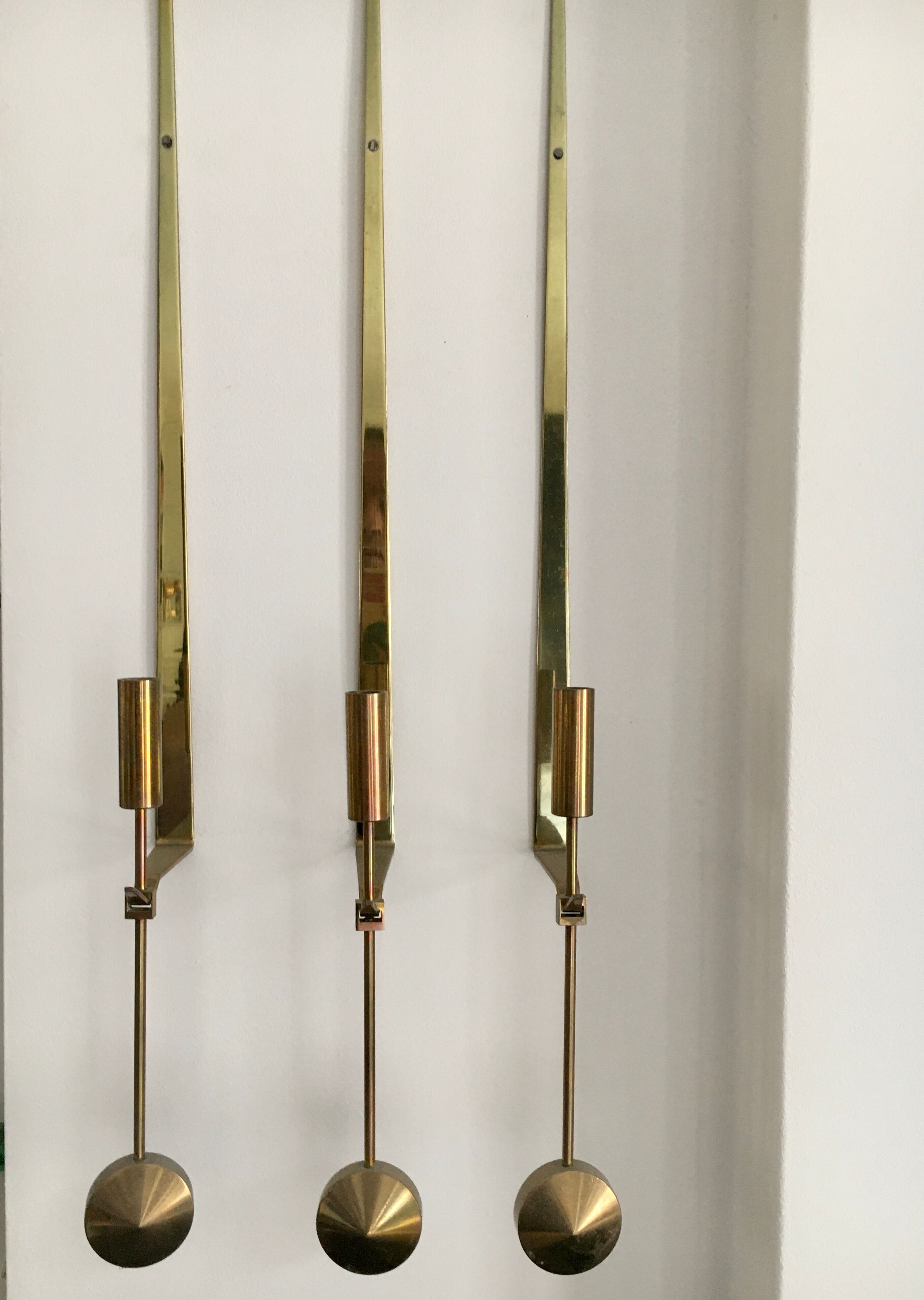 Pierre Forsell, wall candle holders, for Skultuna