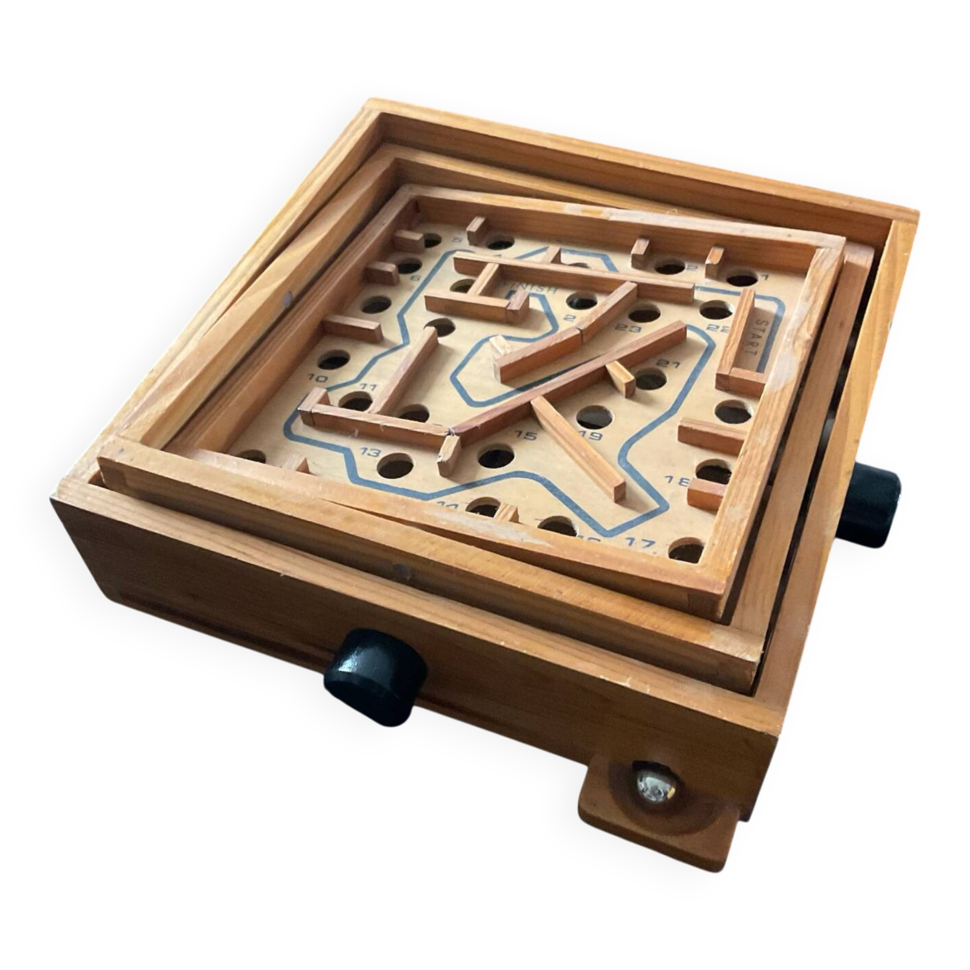 Vintage wooden maze