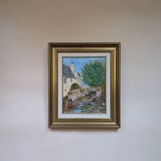 Oil painting – Village scene