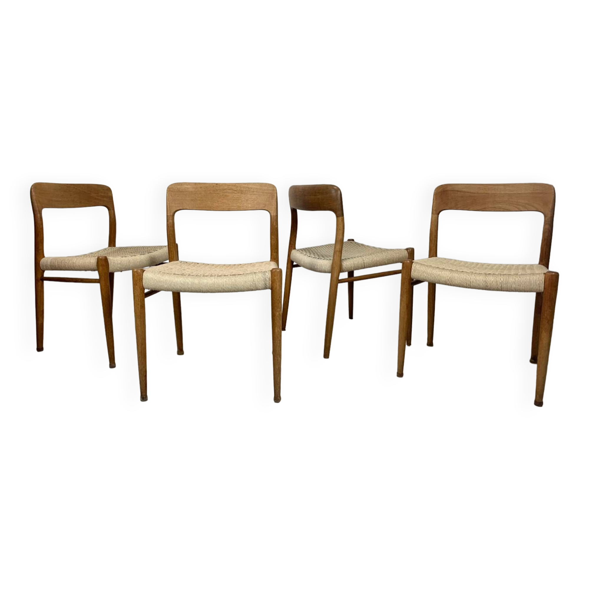 Teak chairs model 75 Niels Moller