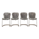 Set of 4 Cidue chairs signed by Willy Rizzo – Italian design, 1970s.
