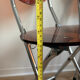 2 folding chairs Space Age plexiglass/steel round back/seat 1980s